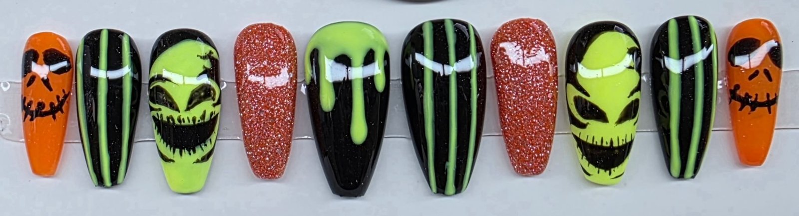 Custom character nail art sample set